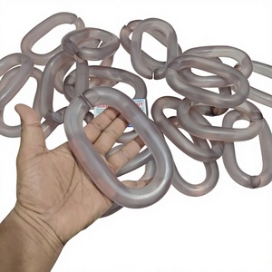 Chaînes décoratives en résine pour la maison, haute transparence, plusieurs couleurs au choix, décoration murale traditionnelle en résine. - Product Image 1