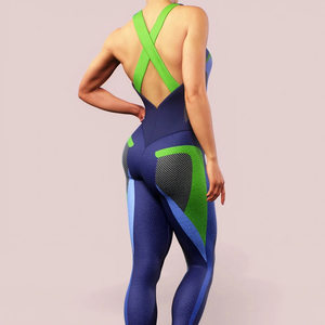 Ropa Deportiva para Mujer, Mono Deportivo de Una Pieza de Alta Elasticidad, Mono Ajustado Personalizado para Entrenamiento, Mono Largo para Yoga - Product Image 4