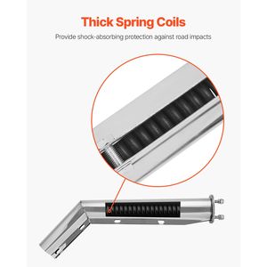 Supporti per Paraspruzzi in Acciaio Inox con Molla Angolata, Distanza tra i Bulloni 2 1/2 Pollici, per Camion e Accessori di Controllo Carico - Product Image 4