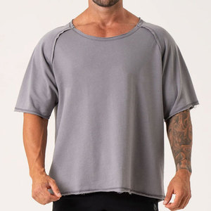 เสื้อยืดออกกำลังกายผู้ชาย คอกลม แขนสั้น ทรงปกติ ผ้าฝ้าย 100% ระบายอากาศได้ดี บีบอัดรักษ์โลก สวมใส่สบาย - Product Image 1