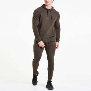 Ensemble survêtement personnalisé OEM : sweat à capuche et pantalon de jogging en coton oversize avec impression en relief pour homme - Product Image 1