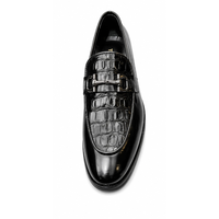 Mocassins pour hommes en cuir de vache véritable faits à la main, à bout pointu, à enfiler, respirants, avec semelle extérieure en caoutchouc antidérapante, noirs, toutes saisons, habillés