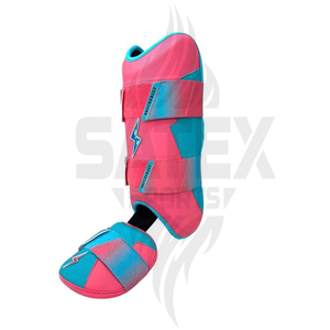 Protection professionnelle personnalisée OEM SATEX SPORTS pour les jambes et les pieds en cuir pour la boxe, le MMA et l'entraînement de kick-boxing - Product Image 2