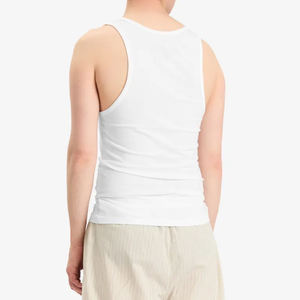 Qualité supérieure, nouvelle tendance, ultra doux, respirant, léger, séchage rapide, vente en gros, gilet décontracté blanc personnalisé en tricot sans manches - Product Image 2