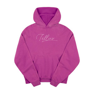 เสื้อฮู้ดผ้าคอตตอน100% สำหรับสตรีทแวร์ผ้าคอตตอนสีพื้นสำหรับฤดูหนาวของ2025 - Product Image 6