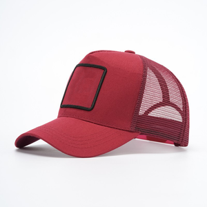 Unisex Custom Mesh Trucker Cap 6-Panel Adjustable 100% Polyester Front Panel Solid Color Casual Four Seasons Adult <b>Hat</b> - Product Image 3
