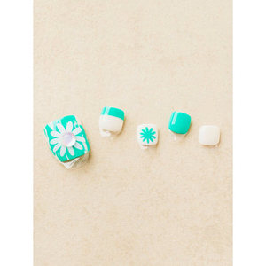 Tita Professional - 14 Uñas Postizas Transparentes para Pedicura, Aspecto Natural, Suministros para Arte de Uñas, Uñas a Presión, Corea del Sur - Product Image 1