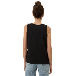 Camiseta sin Mangas Casual para Mujer con Logotipo Frontal Personalizado de la Mejor Calidad, Suave, Transpirable, 100% Algodón Ecológico para Uso Diario - Product Image 2