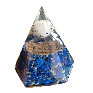 Pirámides de energía de meditación religiosa de orgón azul de primera calidad al por mayor artesanías de Cristal Tallado de la mejor calidad - Product Image 4