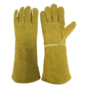 Gants de soudage en cuir de vachette pleine fleur, résistants à l'abrasion, antidérapants, certifiés CE, pour la protection personnelle et la sécurité au travail - Product Image 4