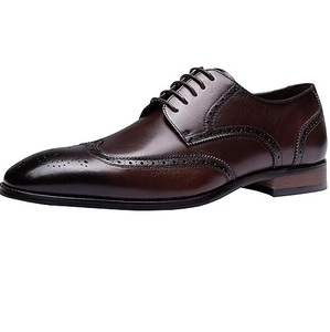 Zapatos Oxford de Cuero de Diseño Elegante para Hombre, Ideales para Bodas, Oficina, con Cordones, Personalizados - Product Image 1