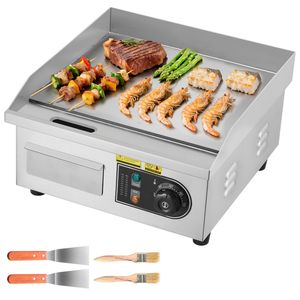Piastra Elettrica Commerciale in Acciaio Inox da Banco 13,98 X 11,81 Pollici 1750W 122-570 Gradi F con Controllo Temperatura Regolabile - Product Image 1