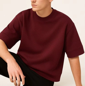 Camiseta Deportiva Personalizada al por Mayor, 100% Algodón, para Gimnasio, Fitness, Holgada, Talla Grande, Manga Corta para Hombre, Camiseta Deportiva para Hombre - Product Image 1