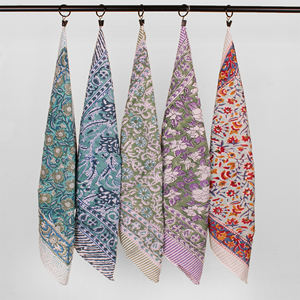 Nuevo y Mejorado Pañuelo Bandana Orgánico Estampado a Mano, Ligero, de Algodón, Estilo Boho, para la Cara, el Cabello o el Cuello, Unisex, Accesorio de Moda Sostenible - Product Image 5