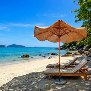 Handwoven Coir Parasol Natural Outdoor Accent for Tropical Resorts Gardens and Beach Clubs Eco2go Vietnam - Product Image 1