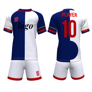 Camiseta de Fútbol Sublimada Personalizada para Hombre, Manga Corta, Cuello Redondo, Absorbe la Humedad, Ajuste Atlético, Uniforme de Fútbol de Poliéster para Toda Temporada - Product Image 3