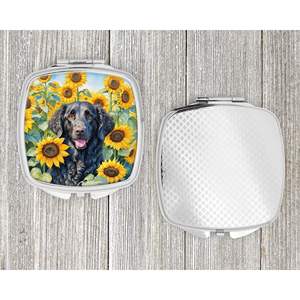 Curly-Coated Retriever Tournesols Pliant Miroir De Maquillage De Voyage Compact Cadeau pour Femmes et Filles - Product Image 4