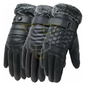 Guantes de Cuero de Primera Calidad del Mejor Fabricante, Venta en Línea, Guantes de Invierno de Color Sólido - Product Image 4