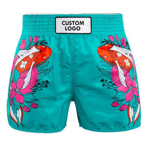 Shorts de Muay Thai imprimés, tendance, pour la boxe et les arts martiaux, 100% polyester, légers, pour l'entraînement et les combats - Product Image 1