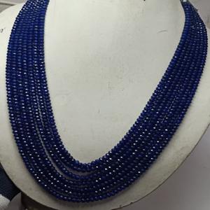 M.Y.GEMS - Cuentas de Jade Azul Real Natural de Primera Calidad, Facetadas en Forma de Rondelle de 4 mm, 7 Hilos, para la Elaboración de Joyas - Product Image 1