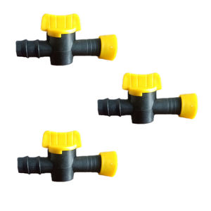 Válvula de control de flujo de agua de 16 mm para riego, grifo plano en línea, conector recto para tubería plana, herramienta para granjas e invernaderos - Product Image 1