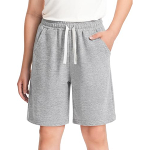 Pantalones Cortos Deportivos de Felpa Francesa de Algodón Color Caqui para Niños, para Uso Diario, Fútbol, Baloncesto, con Bolsillos - Product Image 5