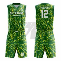 Seragam Basket Bernapas yang Dapat Disesuaikan Ukuran Besar Desain Logo Cetak Kustom Cepat Kering Unisex Personalisasi Perlengkapan Basket