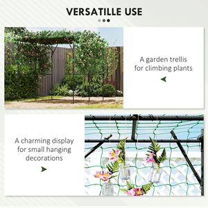 Splendido traliccio ad arco in ferro battuto per piante rampicanti, resistente ai raggi UV, facile da installare all'esterno, opzioni moderne/lusso con vinile resistente ai raggi UV - Product Image 4