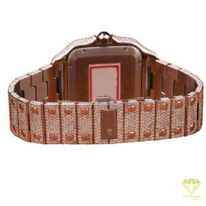 Reloj de Lujo con Bisel de Corona de Diseñador, con Diamantes Moissanite VVS en Plata de Ley 925, Estilo Hip Hop, Reloj de Pulsera para Hombre - Product Image 3