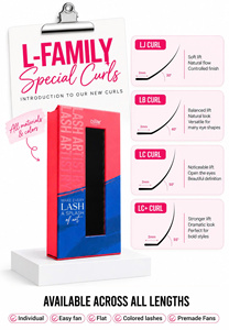 อุปกรณ์ต่อขนตา Charmlash ขายส่งขนตาปลอมแบบ Lc Curl ขนมิ้งค์พรีเมียม ขนตา PBT คุณภาพสูง ถาดผสมแบบ Dramatic Lift - Product Image 4