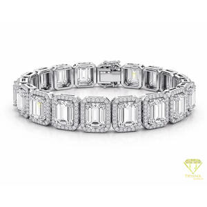 Bold Geometric Bracelet With <b>Large</b> Framed Stone Panels Elegant Wrist <b>Jewelry</b> For Importers Distributors - Product Image 4