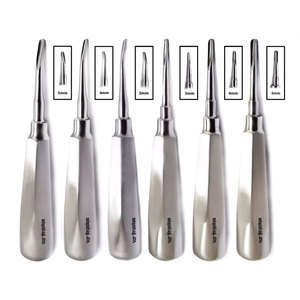 Elevadores Dentales para Extracción de Dientes, Juego de 6 Instrumentos Quirúrgicos de Precisión para Elevación de Raíces Atraumática, Acero Inoxidable - Product Image 5