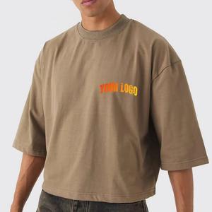 Camisetas Unisex de Algodón Grueso de 250 GSM, Último Modelo 2026, Camisetas Casuales Lisas de Cuello Redondo, Tallas Grandes Personalizadas para Hombre - Product Image 2