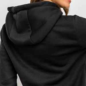 Sudadera con capucha de verano para mujer, informal, de punto, de algodón activo, transpirable, con cremallera y mangas largas, con logotipo personalizado al por mayor, OEM. - Product Image 5