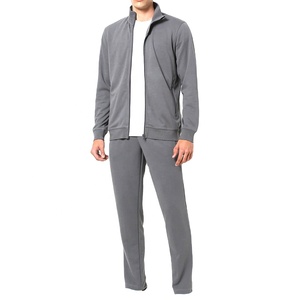 Ensemble de survêtement décontracté pour homme, élégant, pour la salle de sport, la course à pied, coupe ample, respirant, léger, 100% coton - Product Image 1