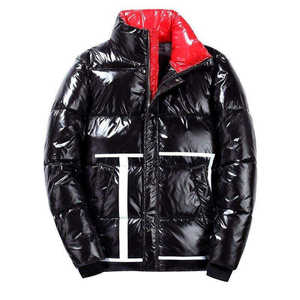 Blouson matelassé brillant tendance 2024 pour homme, avec capuche, chaud et épais pour l'hiver, imperméable et coupe-vent, unisexe - Product Image 3
