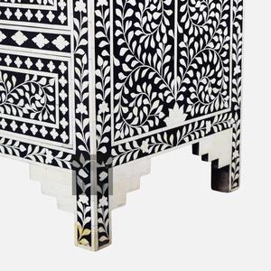 Cajón con Incrustaciones de Hueso de ILAHI, Diseño Moderno con Detalles de Ágata, Mueble Portátil para el Hogar - Product Image 3