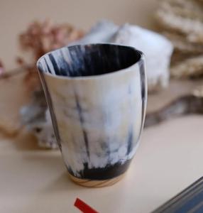 Taza de cuerno de buey 100% de buena calidad para beber té, leche, agua, café, cerveza, estilo vikingo con acabado natural, taza de lujo pulida. - Product Image 3