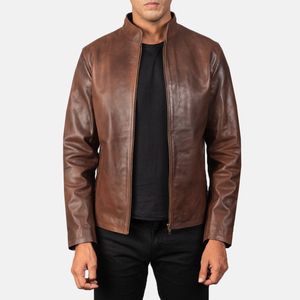 Latest Turn Down Collar Zipper up PU Leather Motorcycle <b>Slim</b> <b>Fit</b> Autumn Men <b>Jacket</b> Sehe Fashion <b>jacket</b> for men - Product Image 3