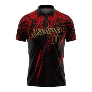 Jersey de Práctica Personalizado OEM/ODM con Nombre/Número de Equipo, Transpirable, Material de Poliéster Elástico para Camiseta de Golf Sublimada - Product Image 6