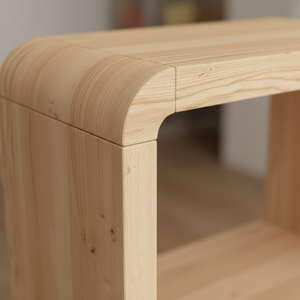 Étagère de présentation Bibliothèque à 3 niveaux Meuble de rangement Étagère ouverte Étagère sans dossier Bois d'hévéa MDF Placage chêne - Product Image 4