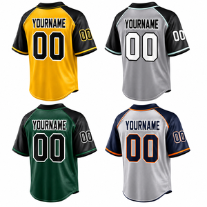 เสื้อเบสบอลสั่งทำพิเศษ พิมพ์ชื่อทีมด้านหน้า หมายเลข สีขาวล้วน สีดำ สีตามสั่ง ไซส์ใหญ่ โพลีเอสเตอร์ 100% ระบายอากาศได้ดี แห้งเร็ว - Product Image 1