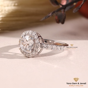 Bague pour femme en or massif 14 carats avec diamant CVD de laboratoire de 1,00 carat, taille brillant rond, couleur D, clarté VVS2, certifié IGI – Cadeau mémorable - Product Image 2