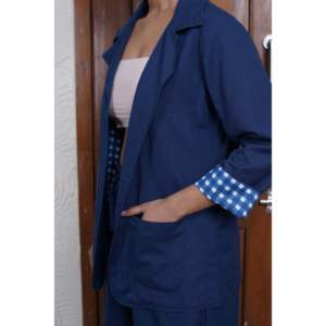 Conjunto de Traje con Blazer Azul Rey para Mujer - Product Image 3