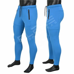 Blaze Fight Wear Custom High Quality Elastic Cuff Tech Joggers Custom Logo Tactical Black Mens Casual Cargo Pants Side Pockets - Product Image 5