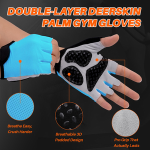 High Quality Half-Finger Polyester Gym <b>Gloves</b> for Weightlifting Workout Gym Fitness <b>Training</b> Powerlifting Wear-Resistant <b>Gloves</b> - Product Image 2