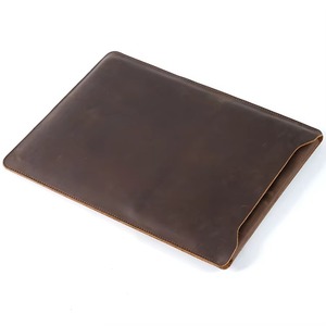 Factory Wholesale Custom Logo Business Vintage Sling Genuine Leather <b>Laptop</b> <b>Sleeve</b> for Men Durable Protective Design LS-0237 - Product Image 6