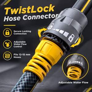 Connecteur de tuyau rapide avec contrôle de débit premium, outil de jardin, OEM ODM disponible, CNS 12 à 15 mm, Taïwan - Product Image 4