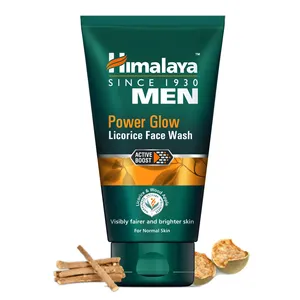 Nettoyant visage Himalaya Men Power Glow Licorice, enrichi en ingrédients à base de luzerne, réglisse, bois de pommier et plantes. - Product Image 2