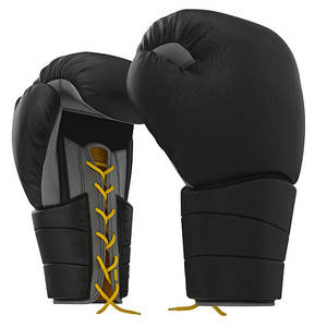 Gants de boxe et de sparring professionnels en cuir premium imperméables avec logo personnalisé, fermeture auto-agrippante, pour entraînement Sanda et gym - Product Image 4